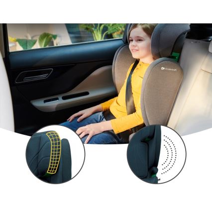 KINDERKRAFT - Silla para coche JUNIOR FIX 2 (100-150 cm) Harbor azul