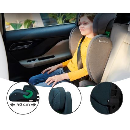 KINDERKRAFT - Silla para coche JUNIOR FIX 2 (100-150 cm) Harbor azul