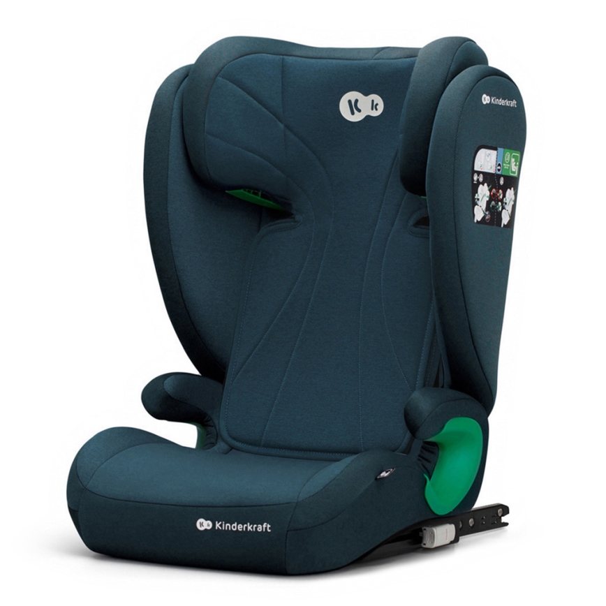 KINDERKRAFT - Silla para coche JUNIOR FIX 2 (100-150 cm) Harbor azul