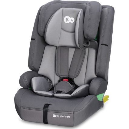 KINDERKRAFT - Silla para coche SAFETY FIX 2 i-Tamaño (76-150 cm) gris