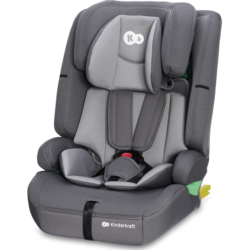 KINDERKRAFT - Silla para coche SAFETY FIX 2 i-Tamaño (76-150 cm) gris