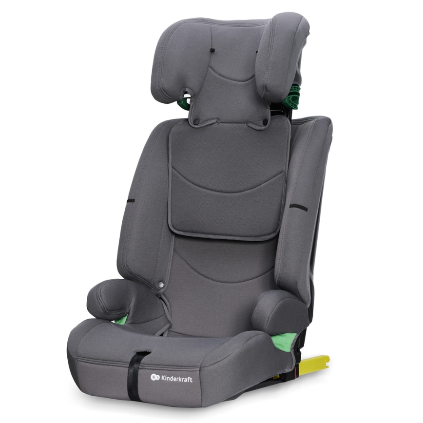 KINDERKRAFT - Silla para coche SAFETY FIX 2 i-Tamaño (76-150 cm) gris