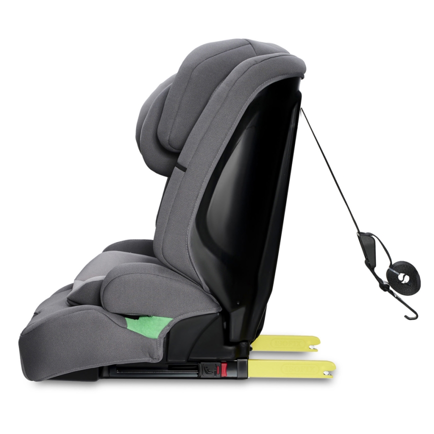 KINDERKRAFT - Silla para coche SAFETY FIX 2 i-Tamaño (76-150 cm) gris