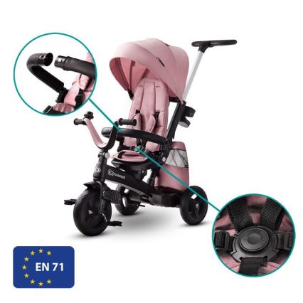 KINDERKRAFT - Triciclo infantil 5v1 EASYTWIST rosa/negro