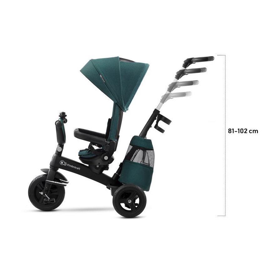 KINDERKRAFT - Triciclo infantil 5v1 EASYTWIST rosa/negro