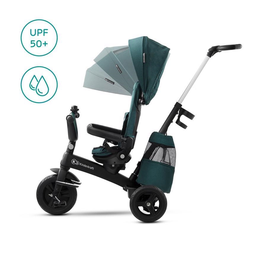 KINDERKRAFT - Triciclo infantil 5v1 EASYTWIST verde/negro
