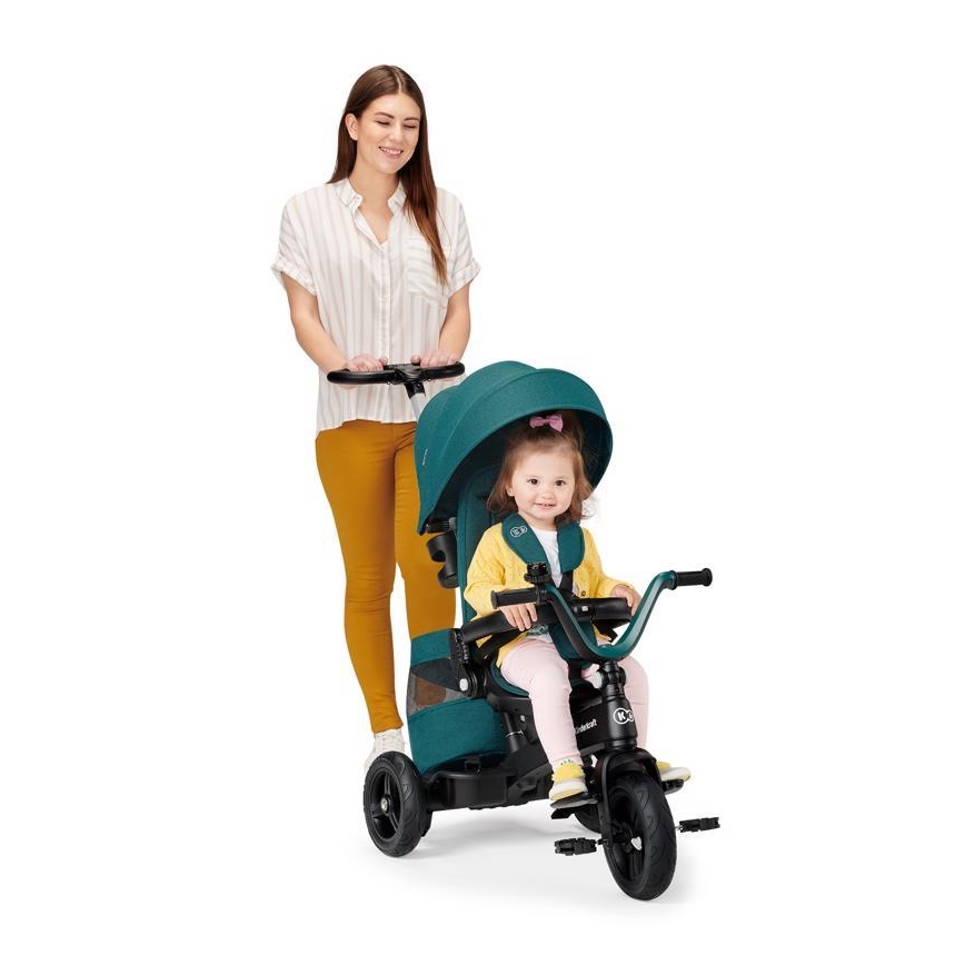 KINDERKRAFT - Triciclo infantil 5v1 EASYTWIST verde/negro