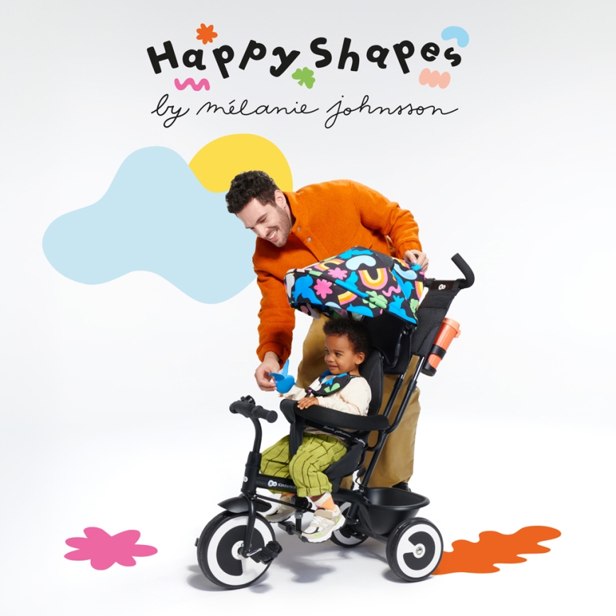 KINDERKRAFT - Triciclo infantil ASTON formas alegres