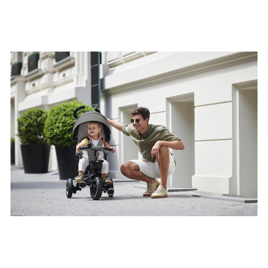 KINDERKRAFT - Triciclo infantil AVEO gris