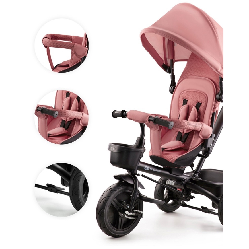 KINDERKRAFT - Triciclo infantil AVEO rosa