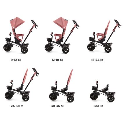KINDERKRAFT - Triciclo infantil AVEO rosa