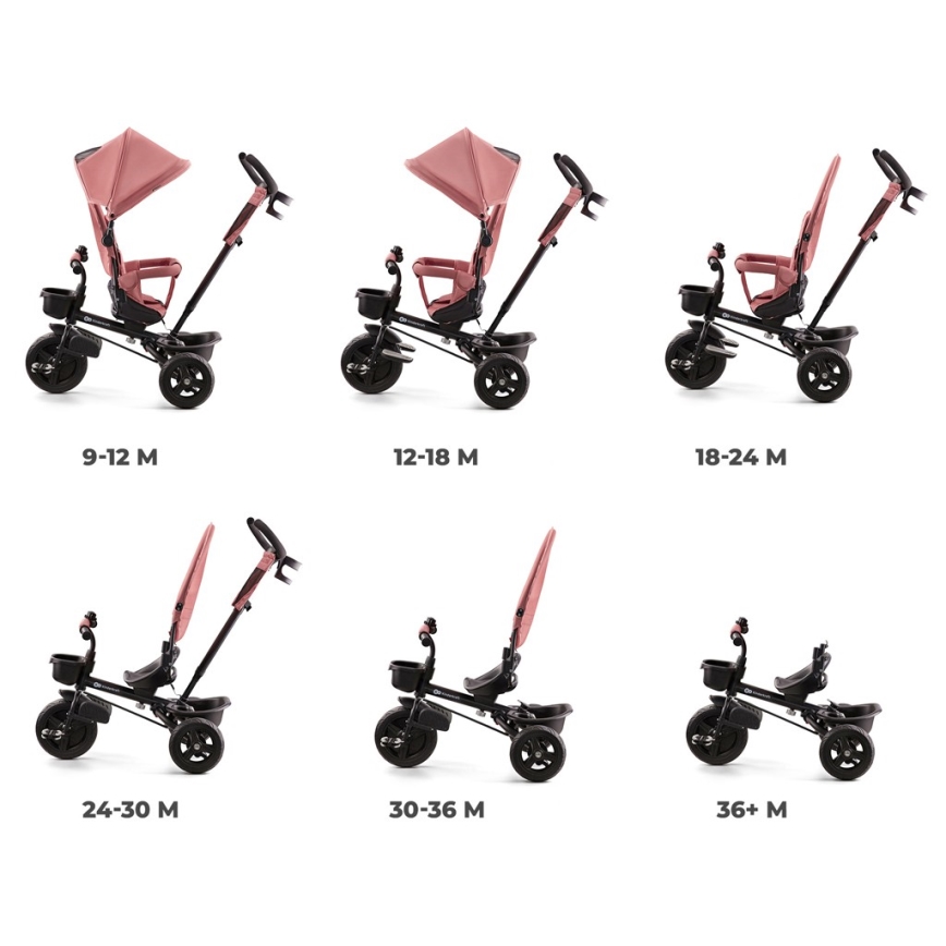 KINDERKRAFT - Triciclo infantil AVEO rosa