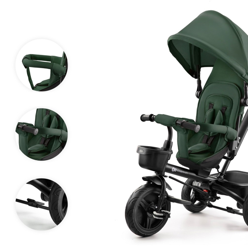 KINDERKRAFT - Triciclo infantil AVEO verde