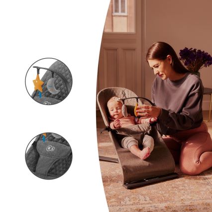 KINDERKRAFT - Tumbona para bebé MIMI gris