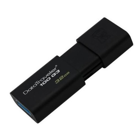Kingston - Unidad Flash DATATRAVELER 100 G3 USB 3.0 32GB negro
