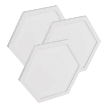 Kit de extensión 3x Panel LED regulable RGBIC/1,8W/230V Wi-Fi Tuya