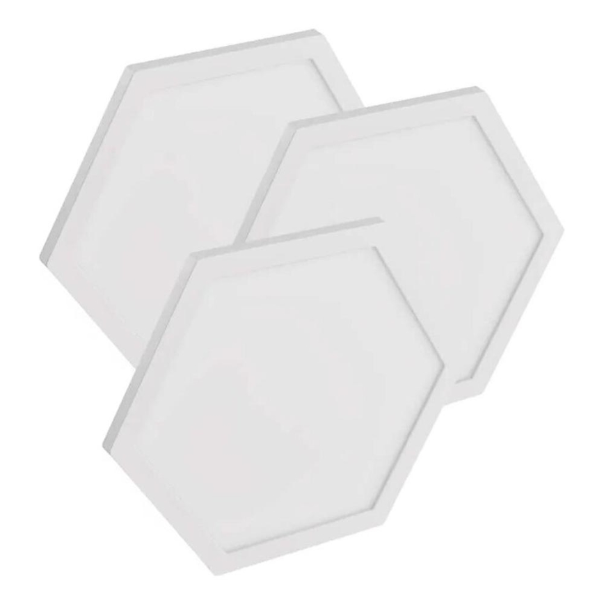 Kit de extensión 3x Panel LED regulable RGBIC/1,8W/230V Wi-Fi Tuya