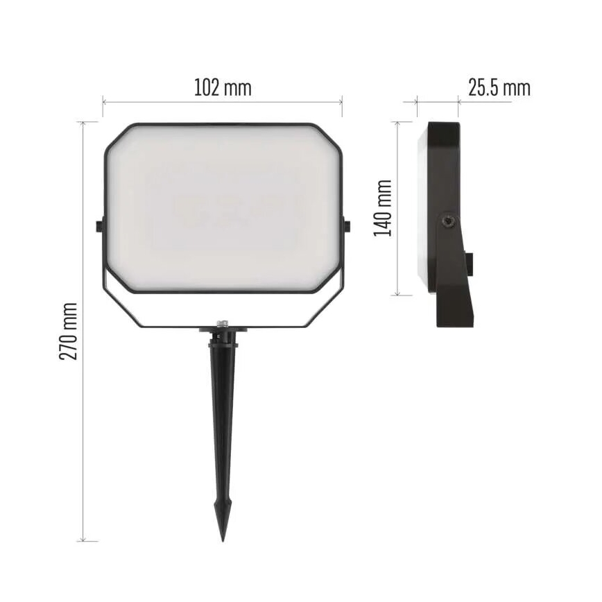 Foco LED RGBIC regulable para exterior GoSmart - extensión LED/4W/230V 3000-6500K IP65 Wi-Fi Tuya