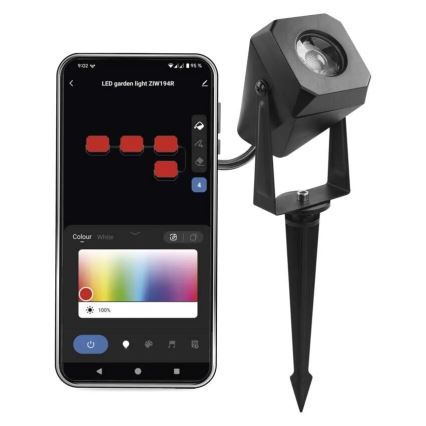 Lámpara de exterior LED RGBIC regulable GoSmart - extensión LED/1,5W/230V 3000-6500K IP65 Wi-Fi Tuya