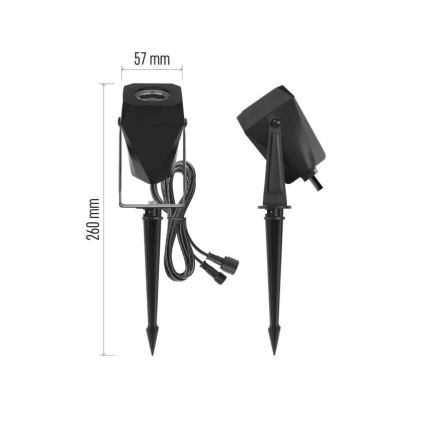 Lámpara de exterior LED RGBIC regulable GoSmart - extensión LED/1,5W/230V 3000-6500K IP65 Wi-Fi Tuya
