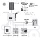Kit solar: SOFAR Inversor solar híbrido 10kW + módulo de batería AMASSTORE 10,24kWh con base con unidad de control de batería
