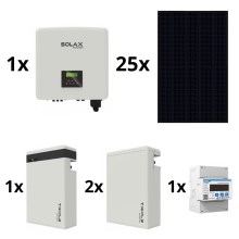 Kit Sol.: SOLAX Power - 10kWp RISEN Full Black + 10kW SOLAX Inversor 3f + batería 17,4 kWh