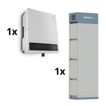 Kit solar GOODWE-10kW GOODWE Inversor híbrido 3p+14,2 kWh Batería PYLONTECH H2