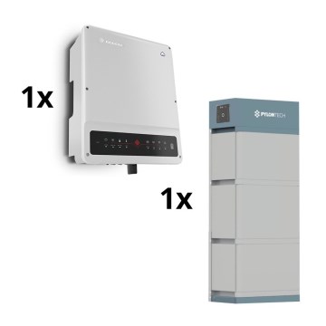 Kit solar GOODWE-8kW GOODWE Inversor híbrido 3p+10,65 kWh batería PYLONTECH H2