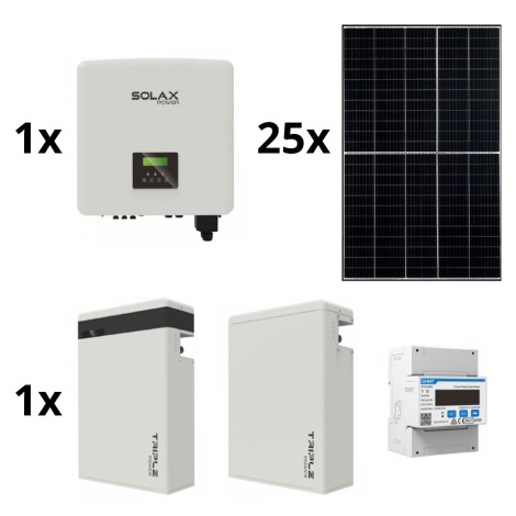 Kit solar: SOLAX Power - 10kWp RISEN + inversor 10kW SOLAX 3f + batería de 11,6 kWh