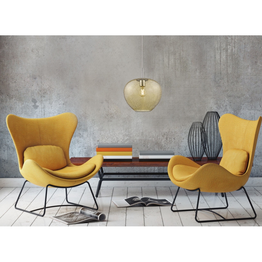 Lámpara colgante RAIN 1xE27/11W/230V dorado