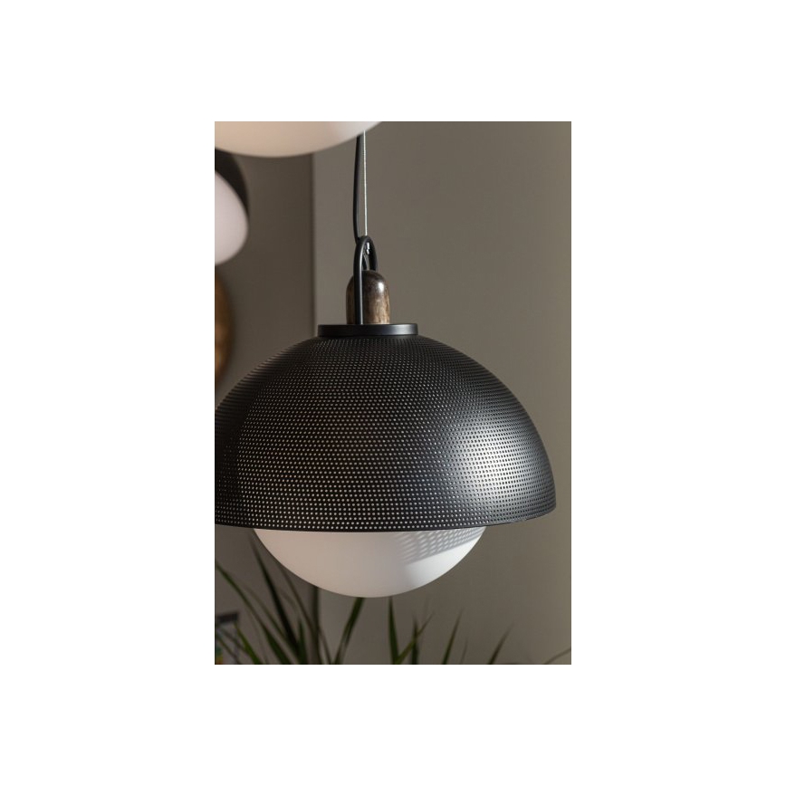 Lámpara colgante GRAVEN 1xE27/11W/230V negro