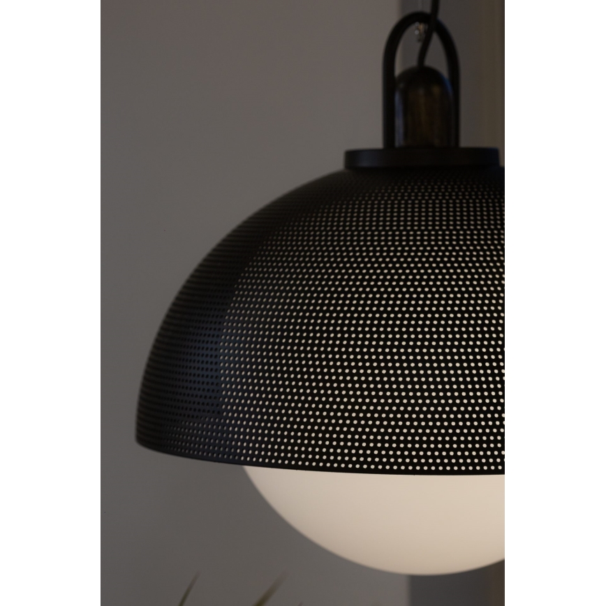 Lámpara colgante GRAVEN 1xE27/11W/230V negro