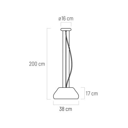 Lámpara de araña LED en cadena PADDY LED/24W/230V blanco