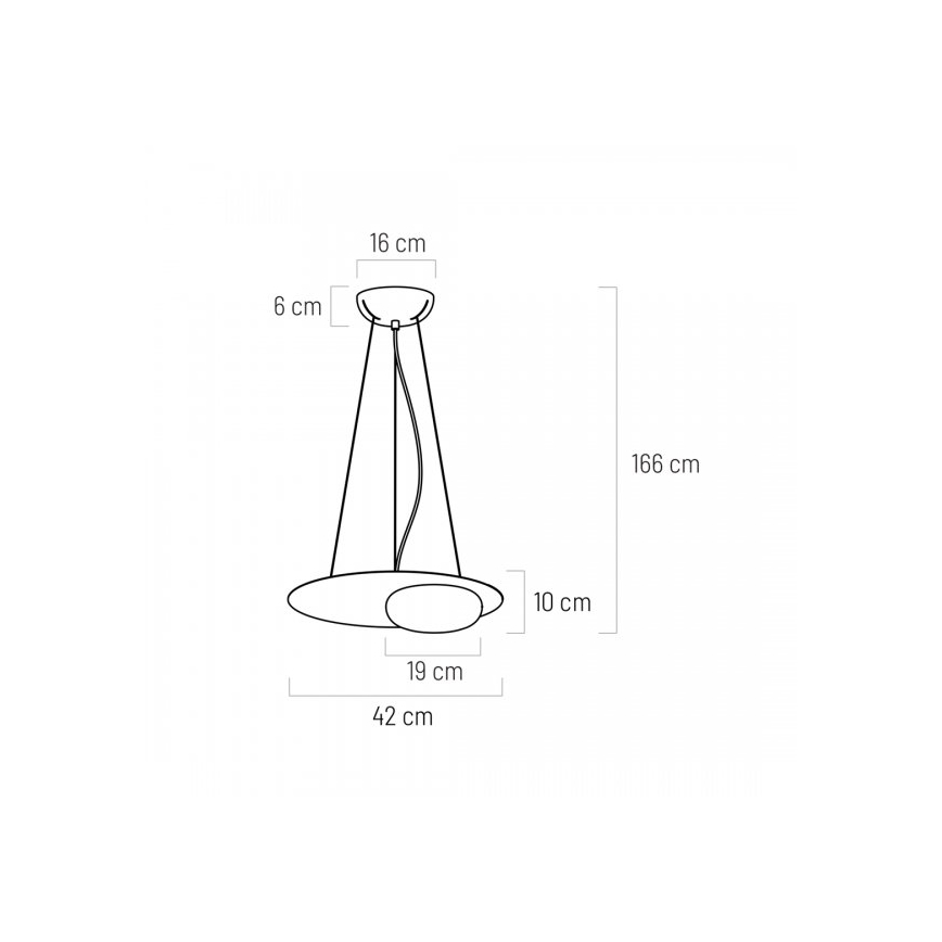 Lámpara de araña LED en cadena PETIT LED/12W/230V negro