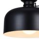 Lámpara colgante ABEL 2xE27/11W/230V diá. 28 cm negro