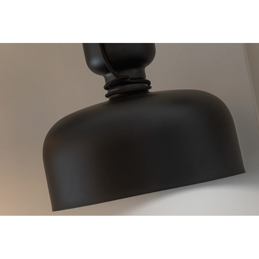 Lámpara colgante ABEL 2xE27/11W/230V diá. 28 cm negro