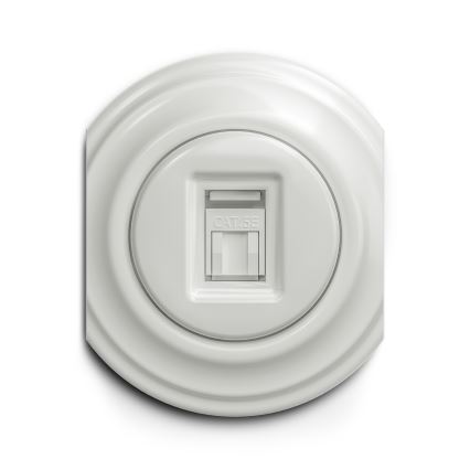 Kliklap - Enchufe de datos vintage blanco