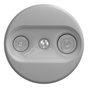 Kliklap - Enchufe de suscriptor vintage TV+R (continua) gris