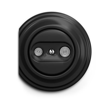 Kliklap - Enchufe de suscriptor vintage TV+R (continua) negro