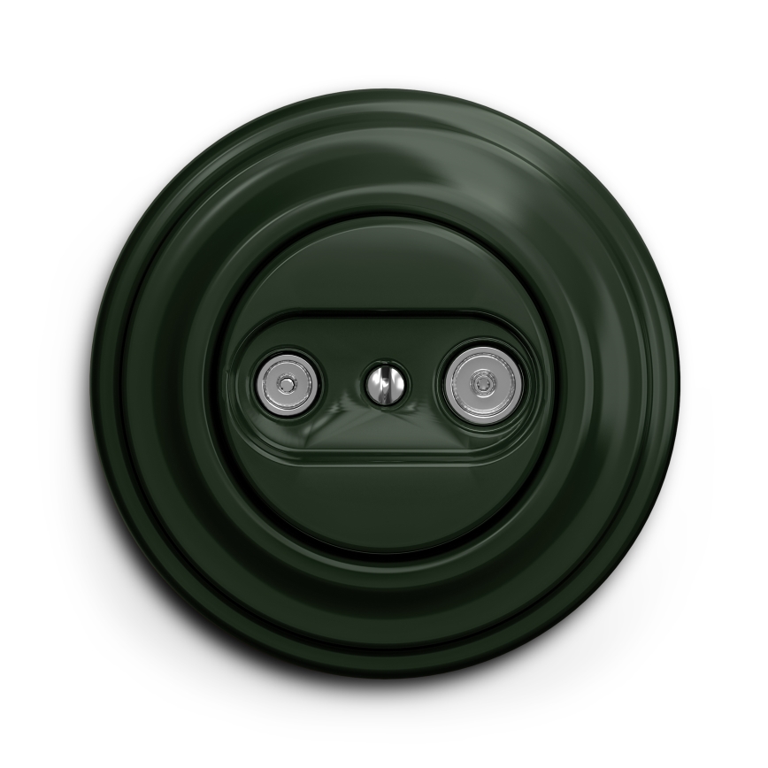 Kliklap - Enchufe de suscriptor vintage TV+R (continua) verde