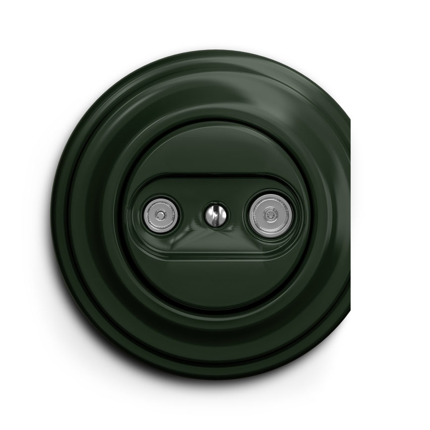 Kliklap - Enchufe de suscriptor vintage TV+R (continua) verde
