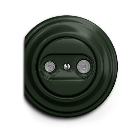 Kliklap - Enchufe de suscriptor vintage TV+R (continua) verde