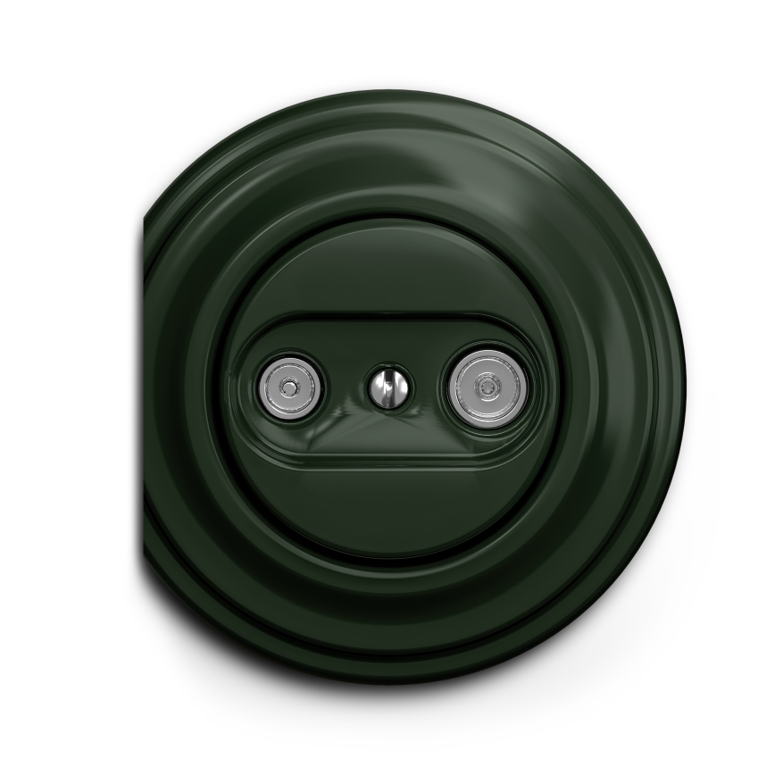 Kliklap - Enchufe de suscriptor vintage TV+R (continua) verde