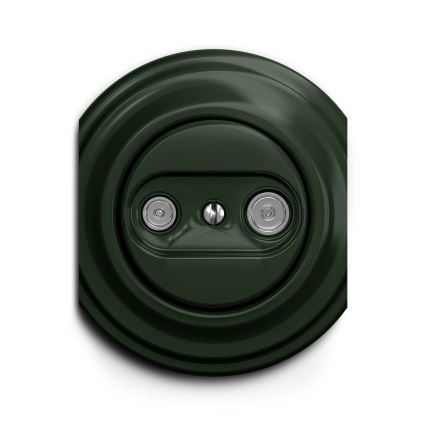 Kliklap - Enchufe de suscriptor vintage TV+R (continua) verde