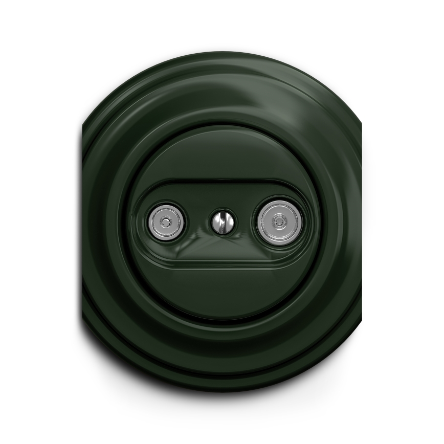 Kliklap - Enchufe de suscriptor vintage TV+R (continua) verde