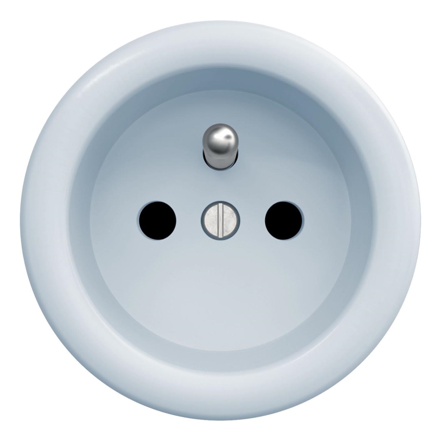 Kliklap - Enchufe vintage 230V azul