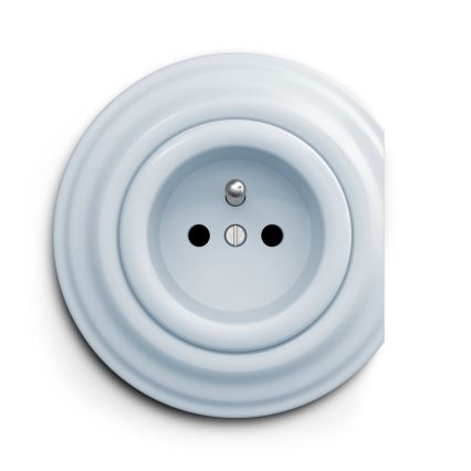 Kliklap - Enchufe vintage 230V azul