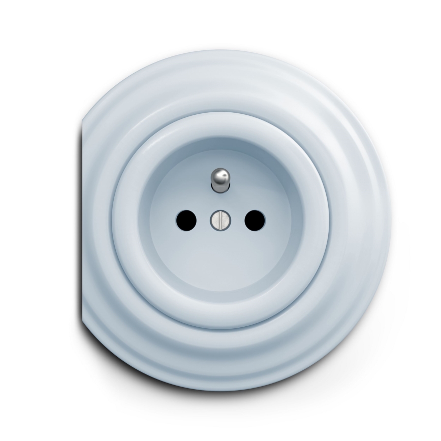 Kliklap - Enchufe vintage 230V azul