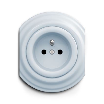 Kliklap - Enchufe vintage 230V azul
