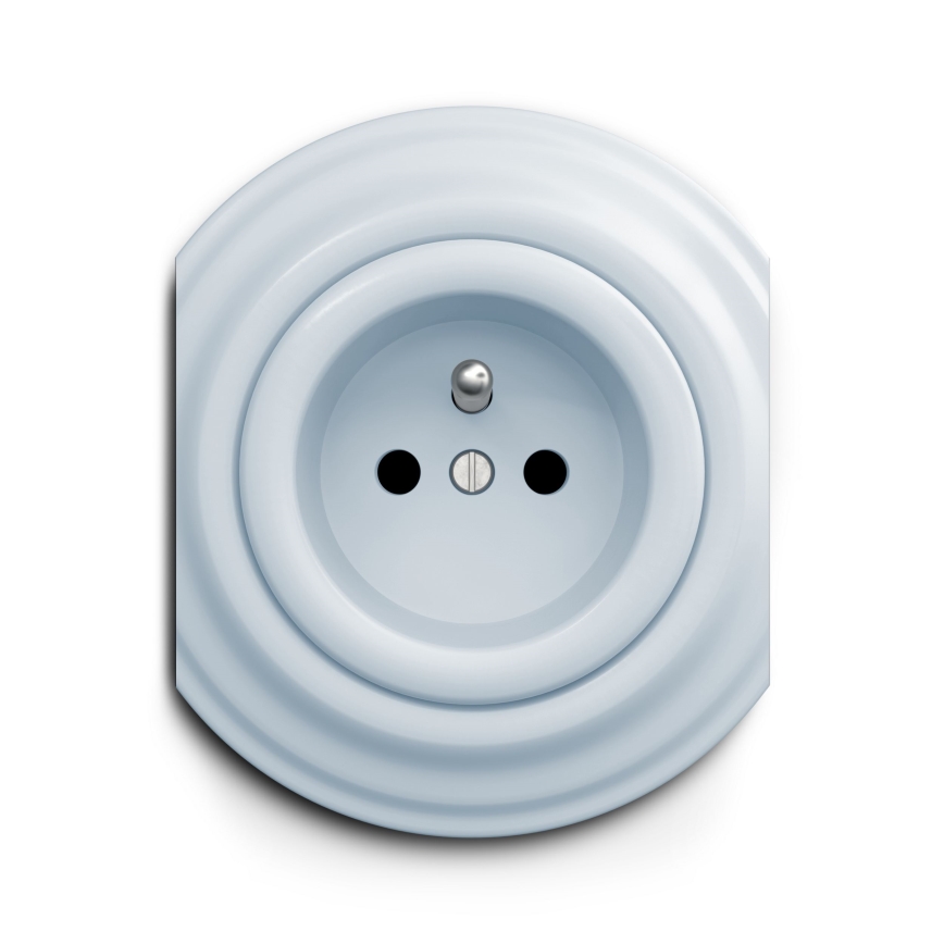 Kliklap - Enchufe vintage 230V azul
